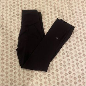 Size 0 23’ base pace black lululemon leggings